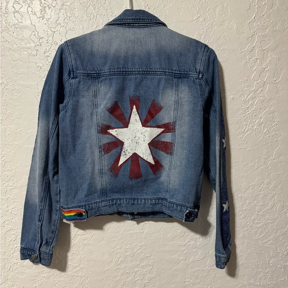 Marvel America Chavez Doctor Strange Multiverse Denim Jean Jacket size small - Picture 4 of 6